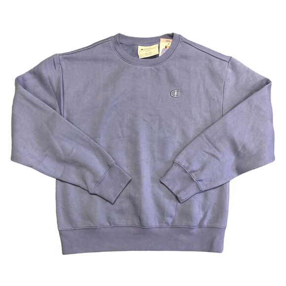 Champion Sweaters - Stone Crush Blue - Champion Women's Long Sleeve Fleece Lined Comfort Fit Pullove